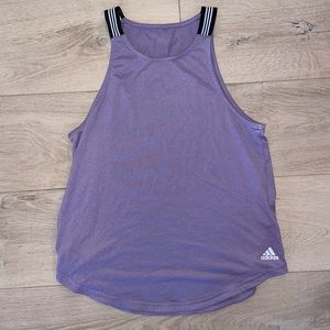 Purple adidas work out top, size XS